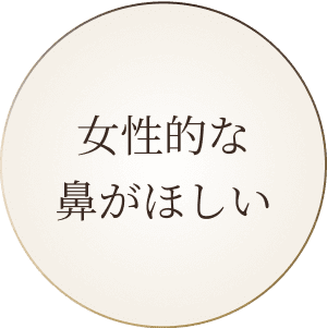 女性的な鼻がほしい
