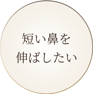 短い鼻を伸ばしたい