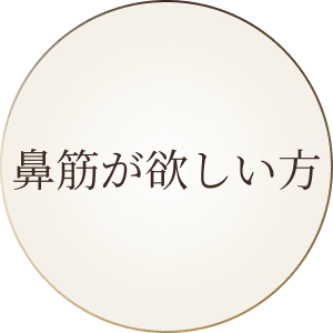 鼻筋が欲しい方